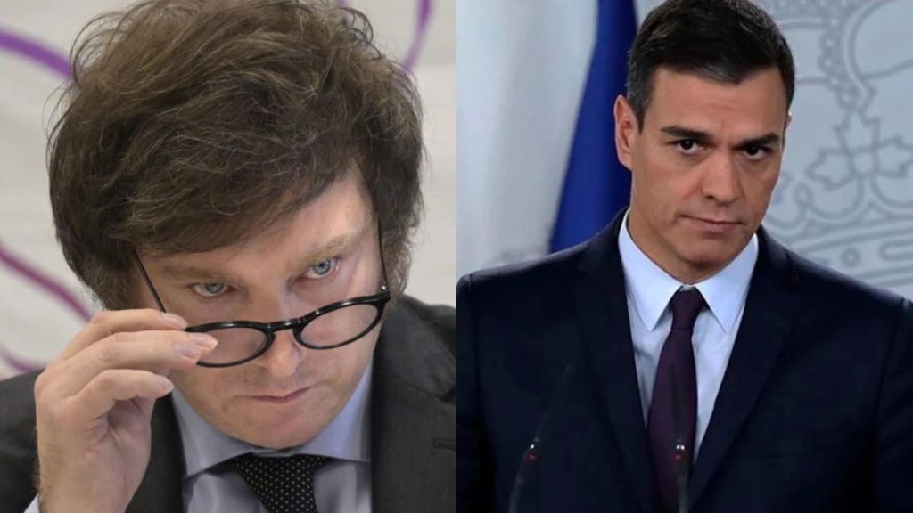 Milei insulta a Sánchez por retirar a la embajadora de España: “Socialista arrogante”