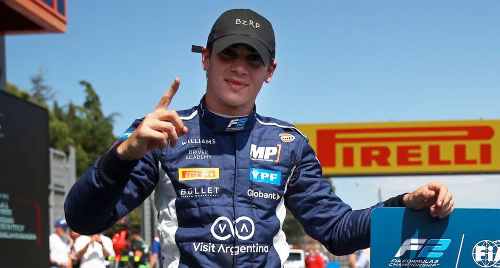 Franco Colapinto se subió al podio en la F2 de España