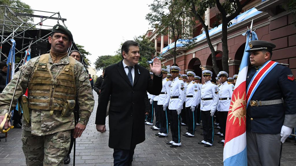 Zamora encabezó el acto central por el Día de la Independencia