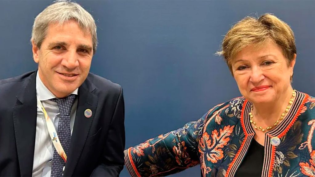 Caputo se reunió con la número uno del FMI en el G20 de Río de Janeiro