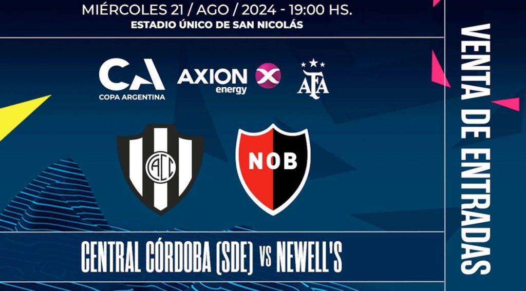 Copa Argentina: venta de entradas para Central Córdoba vs. Newell’s