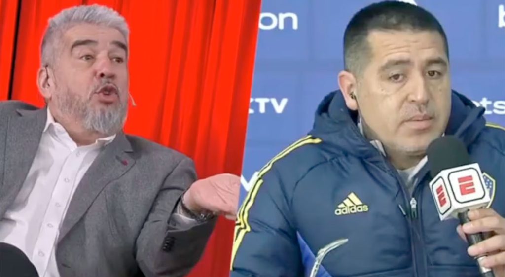 VIDEO: Riquelme se cruzó con un periodista al aire y abandonó la entrevista