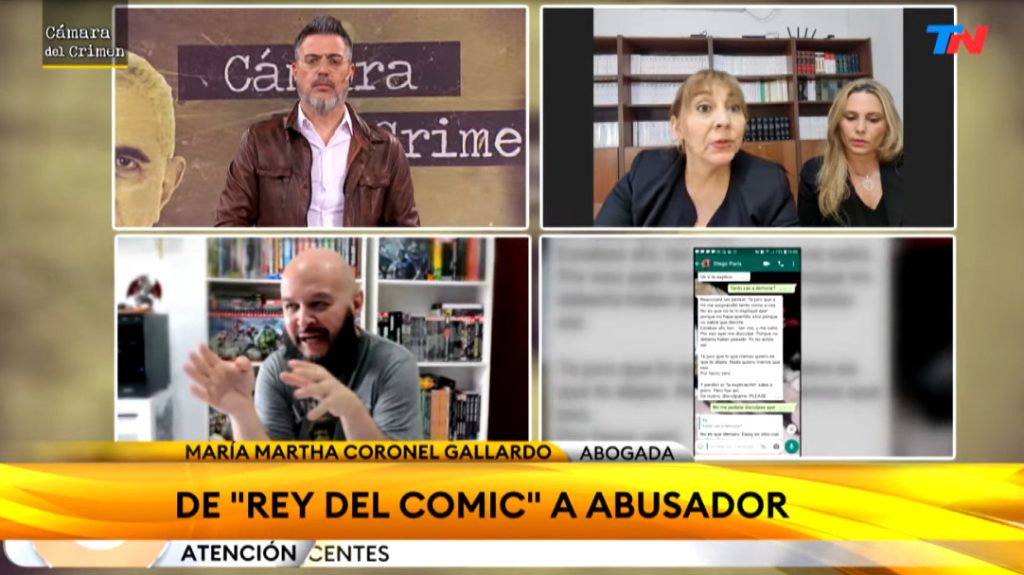 El caso por los múltiples abusos sexuales de Diego París llegó a la televisión nacional