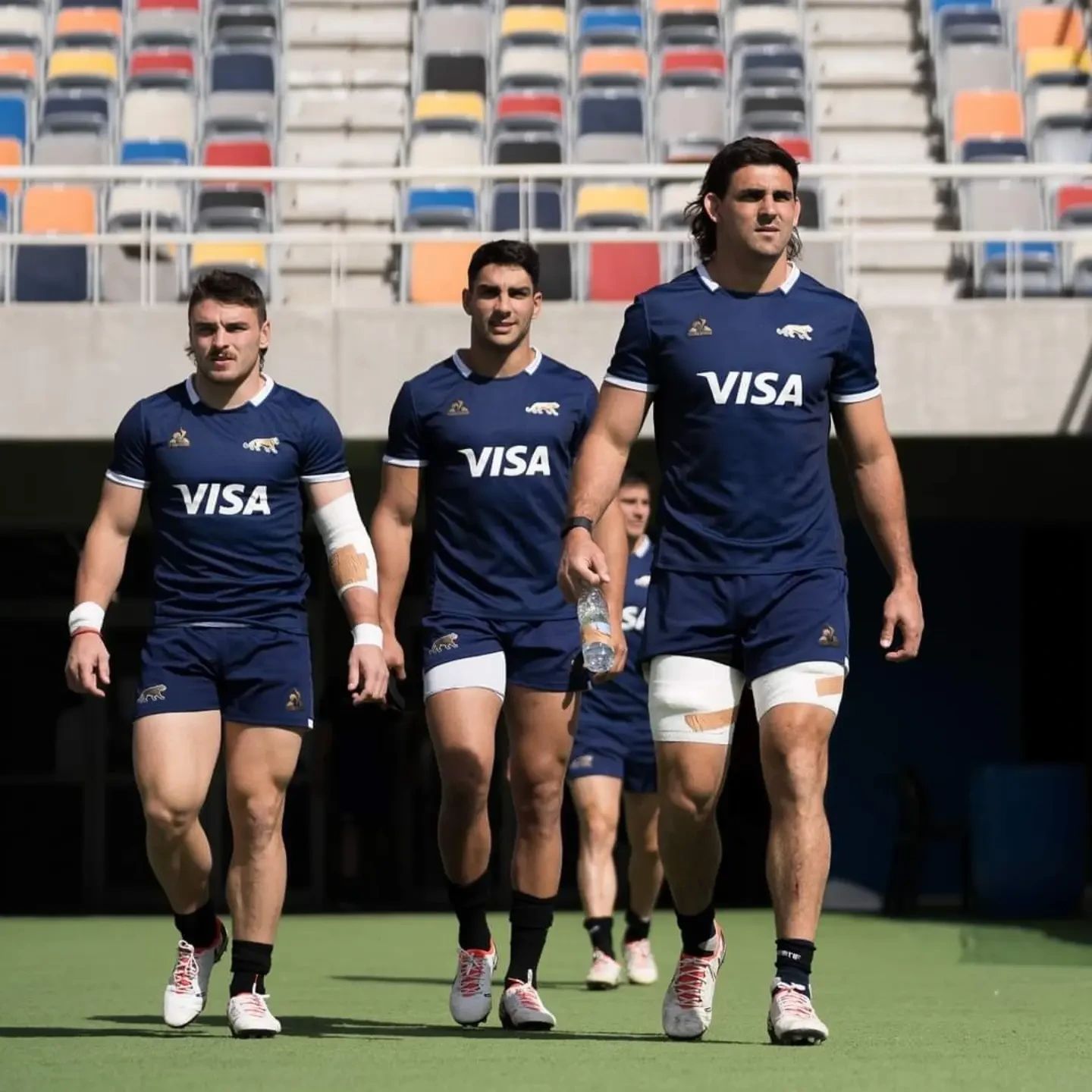 Así fue el último entrenamiento de Los Pumas.