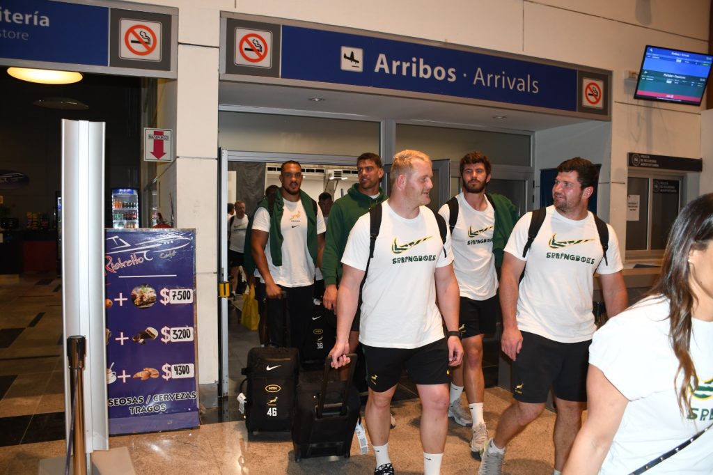 Los Springboks pisaron suelo santiagueño para enfrentar a Los Pumas en el “Madre de Ciudades”