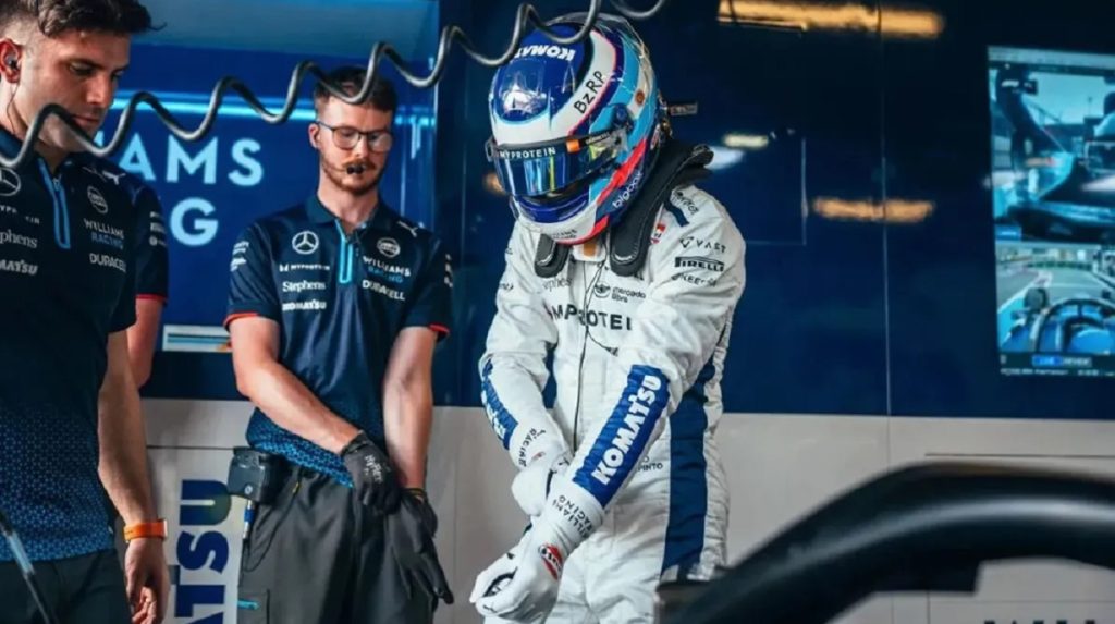 Franco Colapinto terminó 12° en la clasificación del GP de Singapur