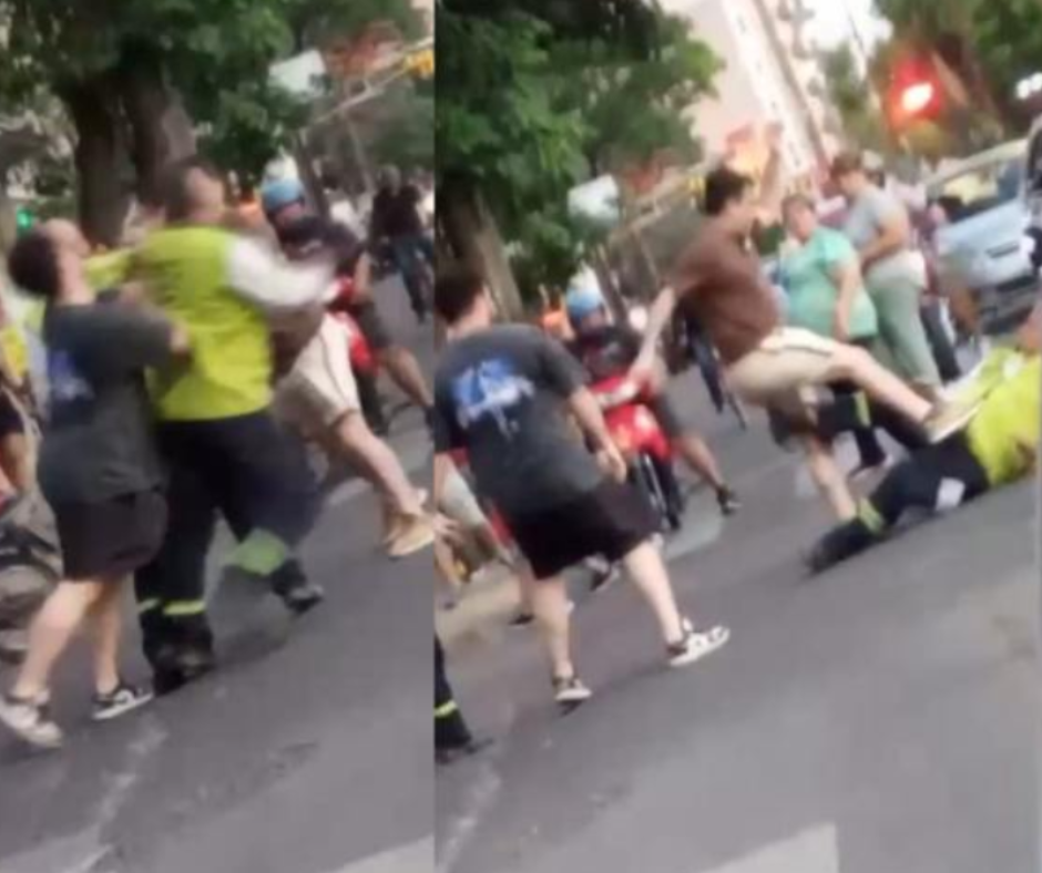 La ciudad de la furia: violento enfrentamiento en pleno centro santiagueño causó indignación y demoras en el tránsito