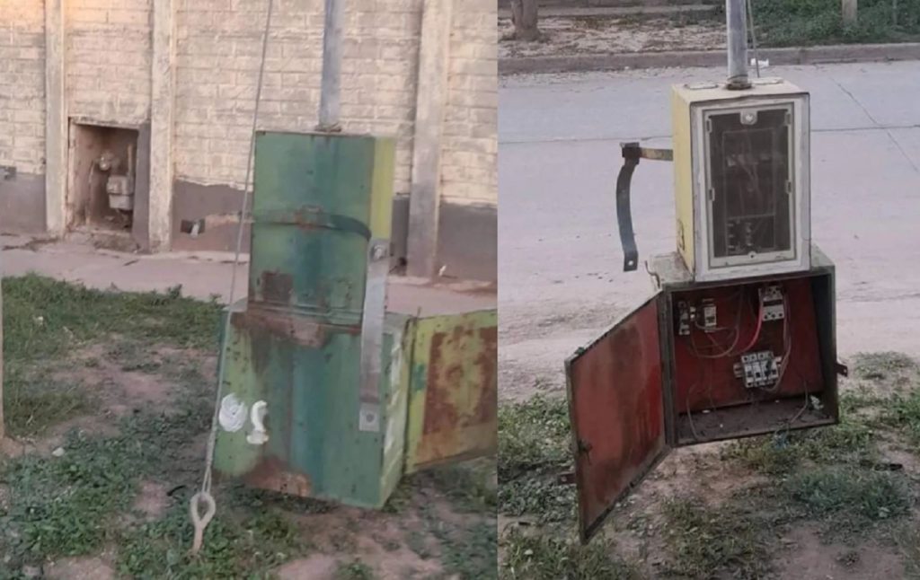 Grave: vecinos del Vinalar denuncian robo del medidor del alumbrado público