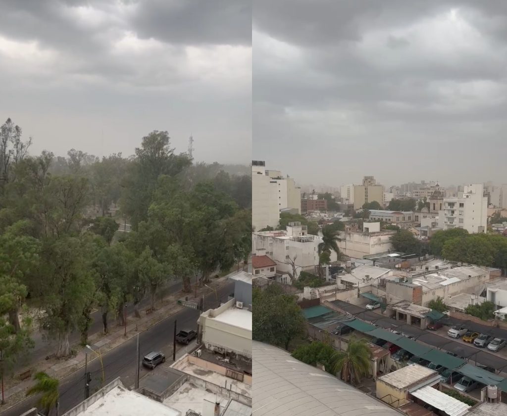 Alerta y cambio brusco de tiempo: se registra caída de granizo, viento y lluvia en algunas localidades