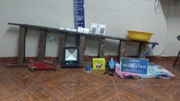 Ladrón es atrapado cuando intentaba huir con numerosos bienes