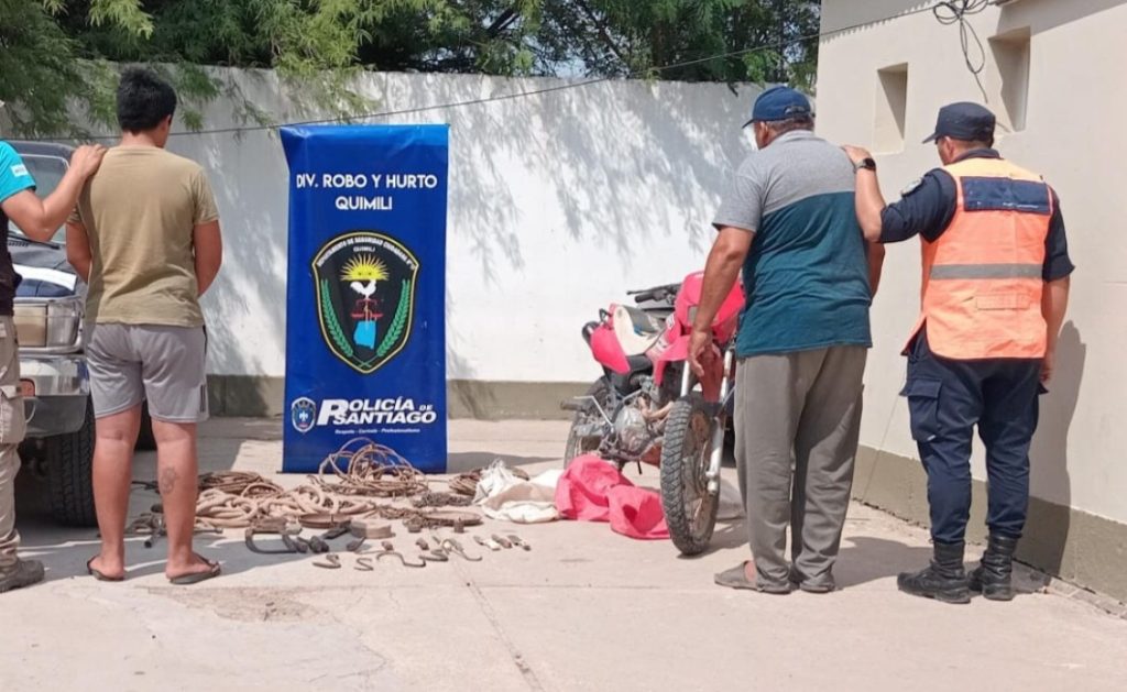 Operativo contra el abigeato en Quimilí: detienen a dos personas y secuestran herramientas de faena