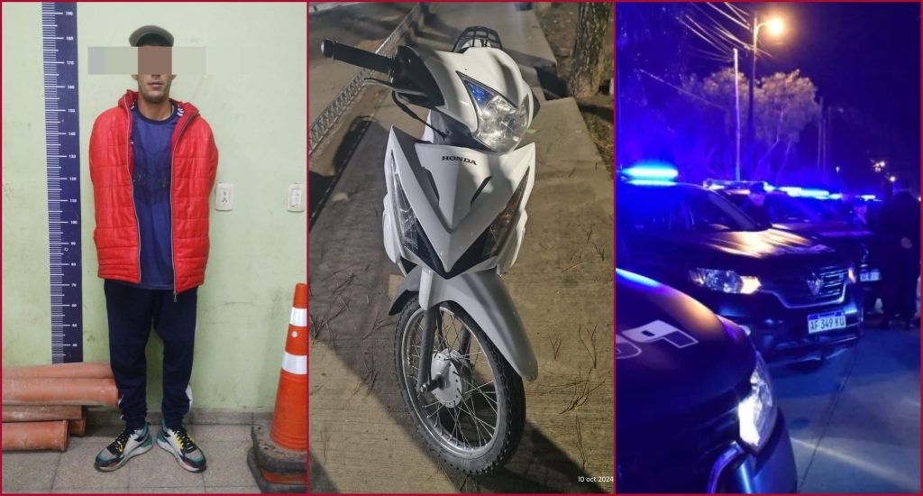 Un delincuente detenido con las manos en la masa