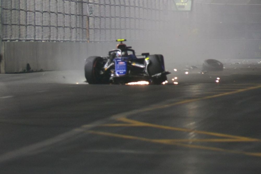 Franco Colapinto tuvo un durísimo choque en la Q2