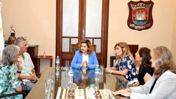 La intendente Fuentes recibió en el salón de acuerdos a la presidenta del  Colegio de Médicos