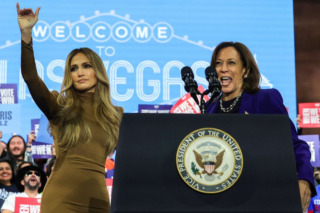 Jennifer Lopez se sumó a la campaña de Kamala Harris y criticó a Donald Trump
