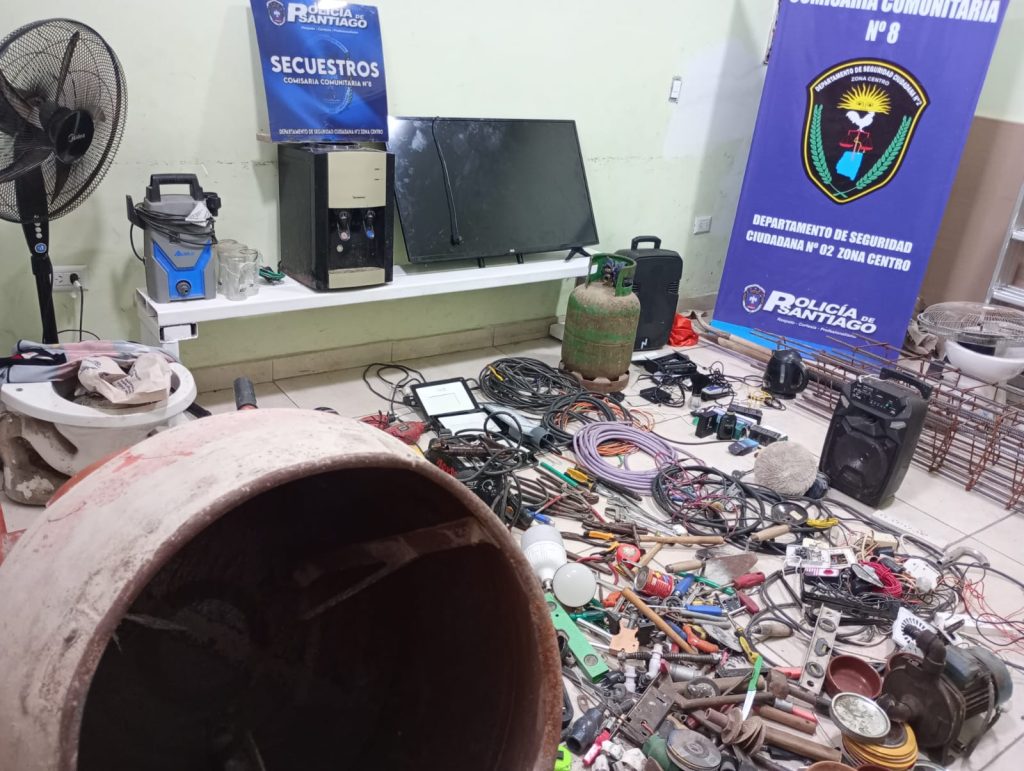 Recuperan los bienes que los ladrones le robaron a una vecina de La Banda