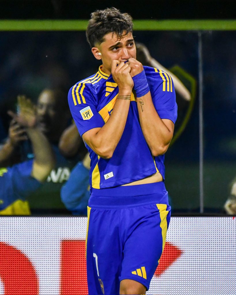 La emoción de Exequiel Zeballos por el gol, después de 446 días que alegró a los hinchas de Boca