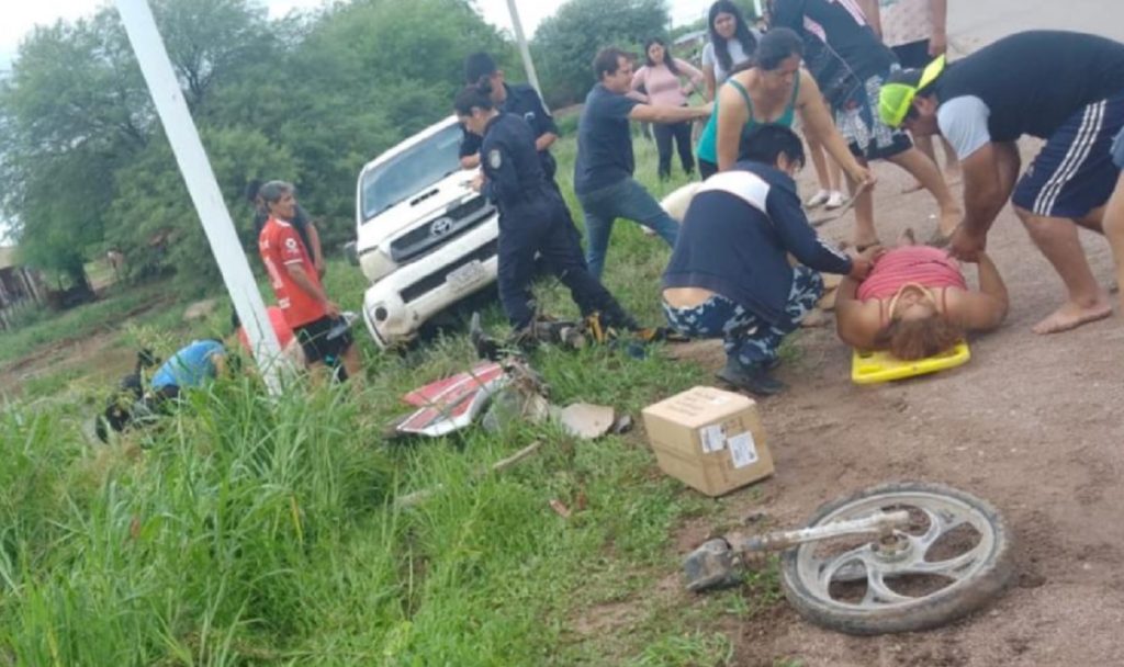 Hospitalizan a una bebé por un aparatoso choque en la Ruta 92
