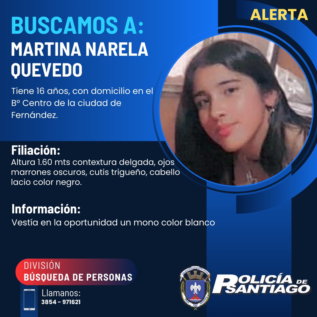 Buscan desesperadamente a una menor