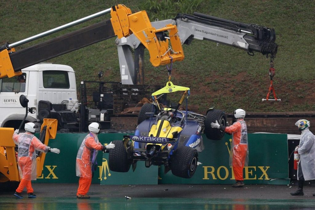 Video: Franco Colapinto se accidentó en la clasificación y largará desde el 18° lugar