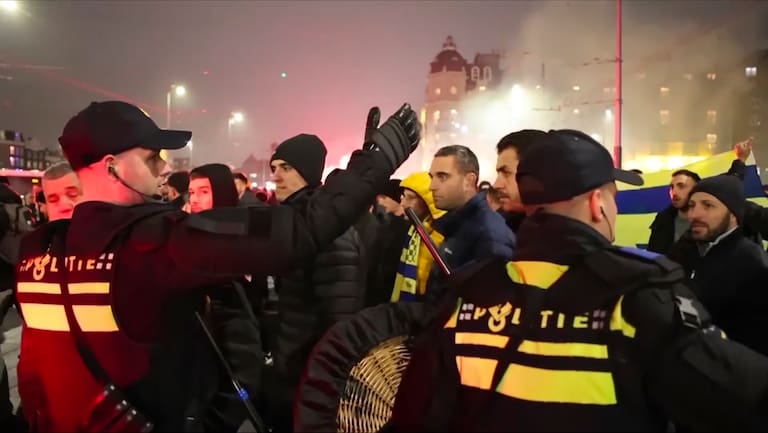 Ataque de propalestinos contra hinchas del Maccabi Tel Aviv: 5 hospitalizados y 62 detenidos