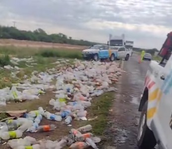 Impactante accidente en Ruta 9: un camión chocó a otro y milagrosamente no hubo heridos graves
