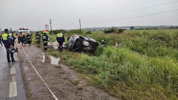 Pánico en la Ruta 1: volcó un automóvil en el que viajaban funcionarios penitenciarios