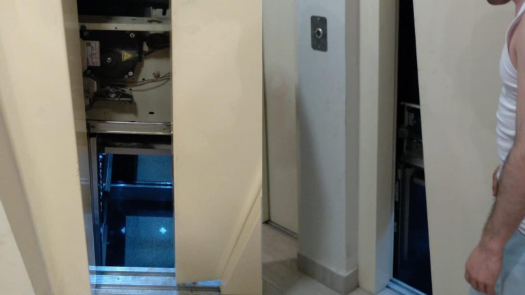 Susto: una joven quedó atrapada en el ascensor de un edificio