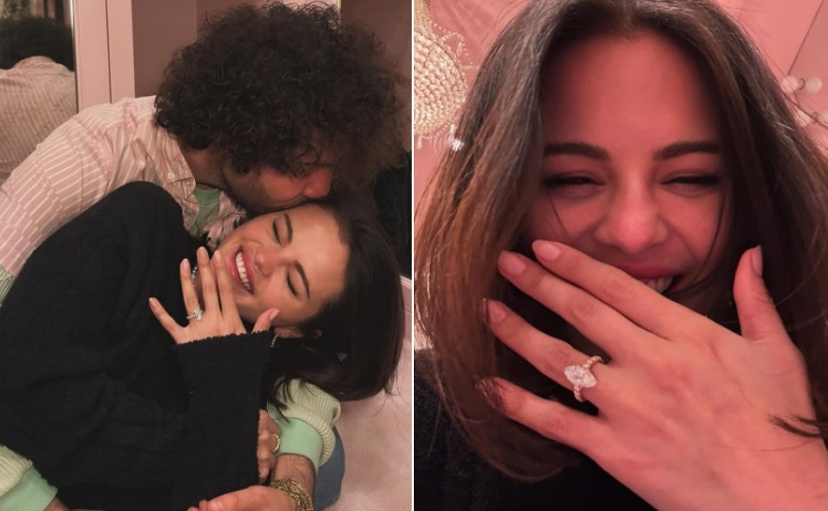 La alegría de Selena Gómez al anunciar su compromiso con Benny Blanco