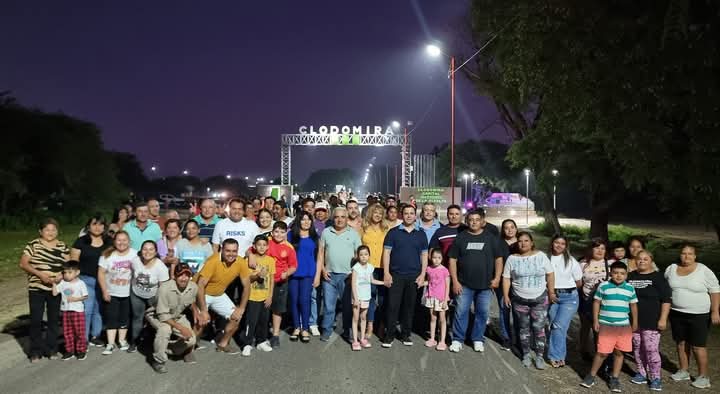 El intendente Daniel Ruiz habilitó la ampliación del alumbrado en el acceso a Clodomira por ruta 11