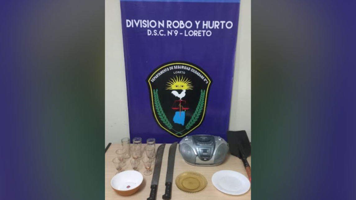 Recuperaron bienes robados en Loreto