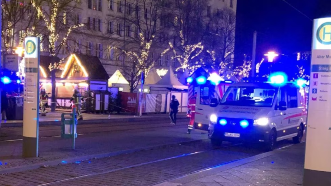 Horror en Alemania: un auto chocó contra un mercado navideño y dejó 1 muerto y más de 80 heridos