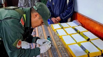 Gendarmes detectan 136 kilos de cocaína dentro de dos tanques de aire de un camión