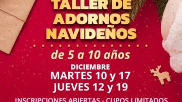 Inscripciones abiertas a los talleres de adornos navideños para niños y adolescentes en La Banda