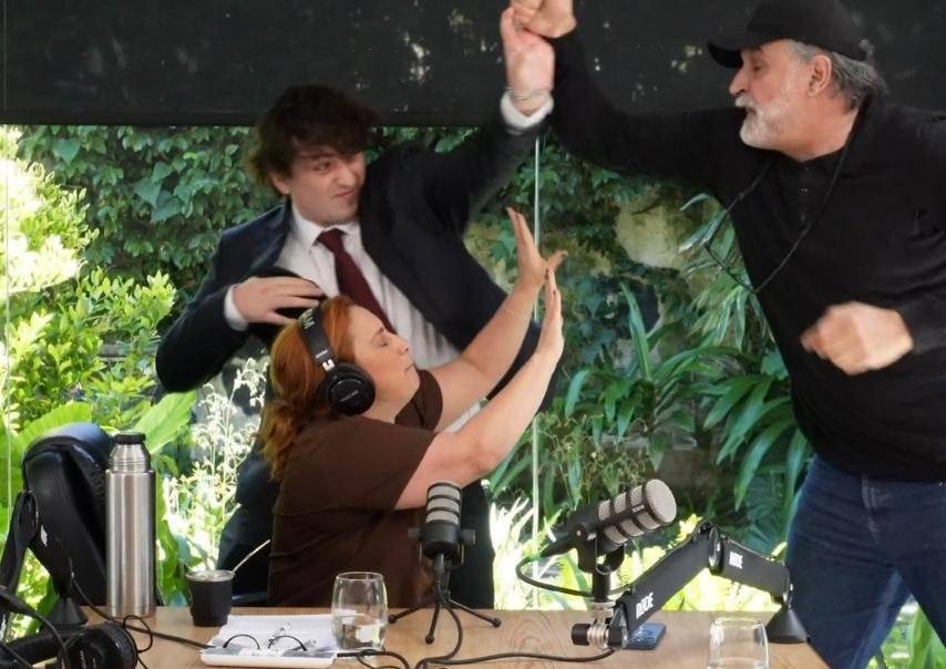 Video: Eduardo Belliboni atacó al influencer libertario Fran Fijap durante una entrevista