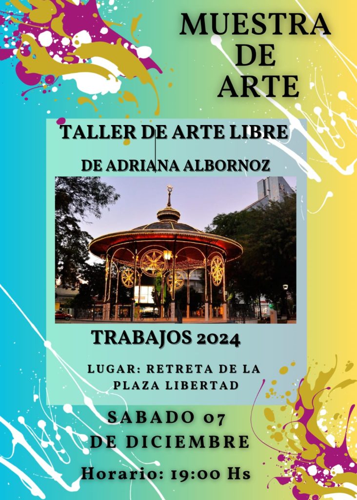 Invitan a la muestra del Taller de Arte de Adri Albornoz