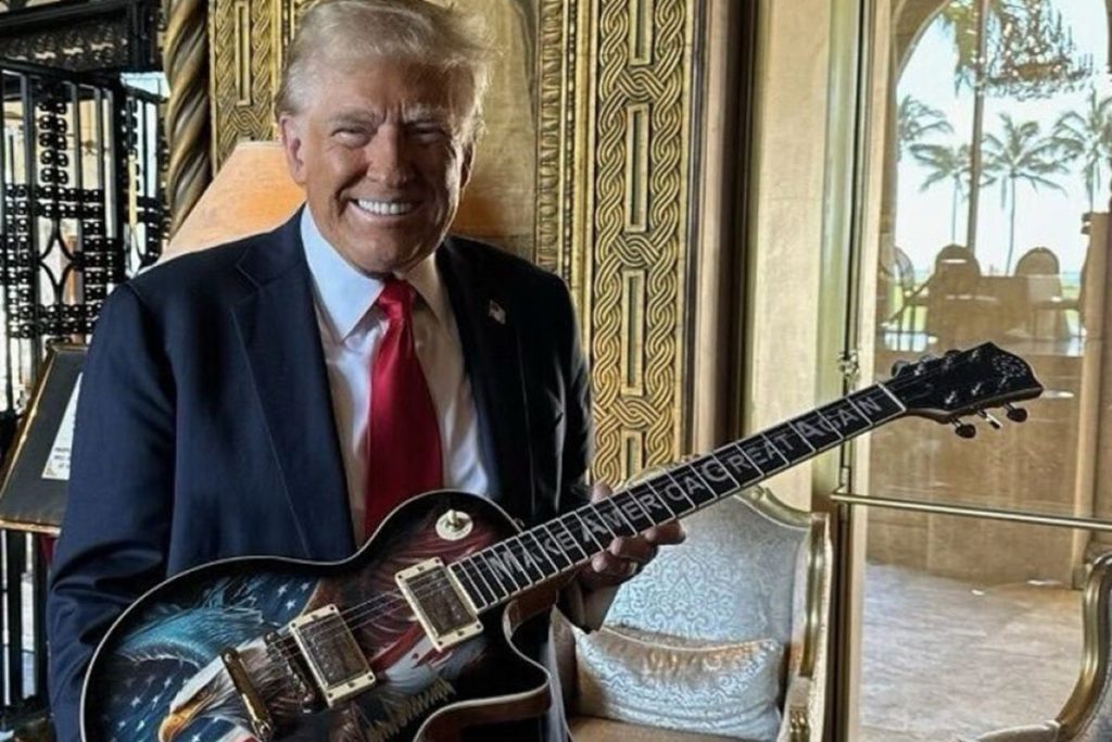 La marca de guitarras Gibson acusa a Trump Guitars de plagio