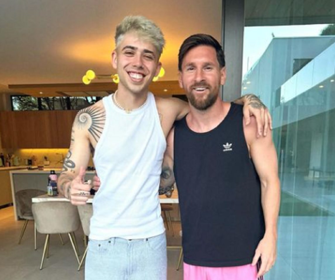 Luckra cumplió el sueño del pibe: se encontró con Lionel Messi