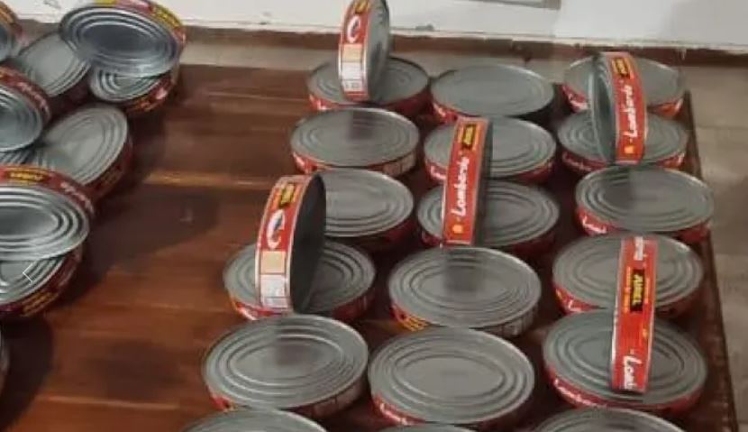 Detectan cargamento de pasta base de cocaína en latas de jurel: hay cinco personas detenidas