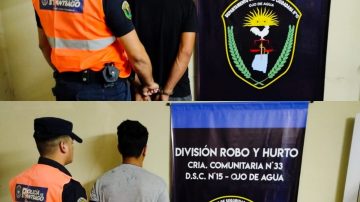 Capturan a dos jóvenes acusados de robo agravado en Sumampa