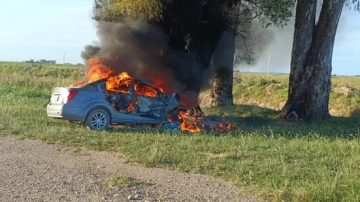 Femicidio: Un hombre degolló a su pareja y se quitó la vida al chocar un árbol