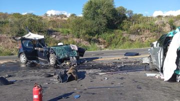Impresionante choque en las Altas Cumbres dejó cuatro personas fallecidas