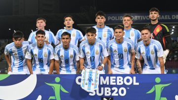 Ya clasificada, Argentina Sub 20 enfrenta a Ecuador en el cierre del Sudamericano con miras al Hexagonal Final