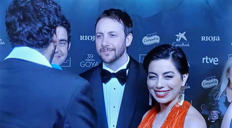 Mariela Carabajal brilla en la red  carpet de los Premios Goya en España