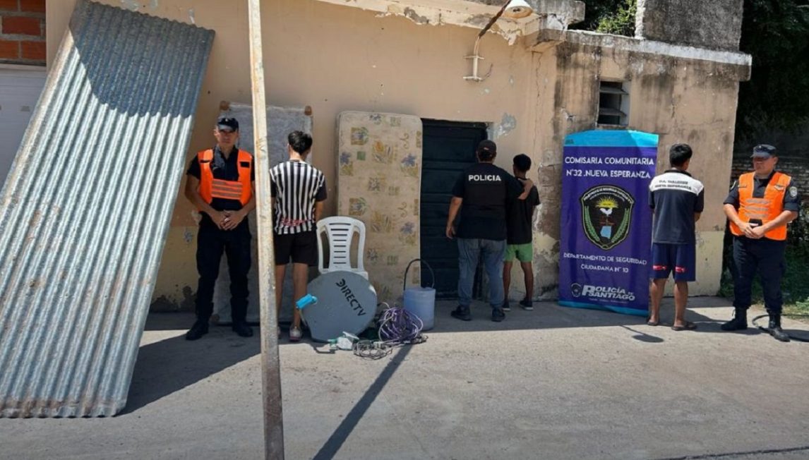 Tras un fuerte operativo en Nueva Esperanza lograron detener a tres delincuentes