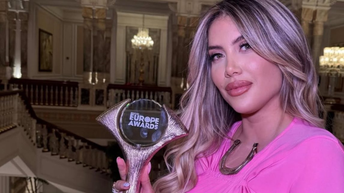 Wanda Nara es reconocida como “Mejor Mujer del Año” en los Europe Awards de Turquía