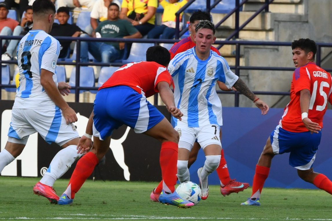 Mal arranque para Argentina en el Sub-17: cayó 3-2 ante Chile