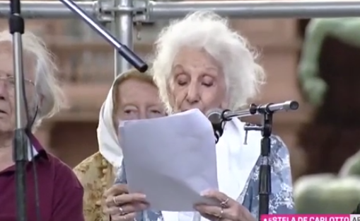 Estela de Carlotto: “Les pedimos a quienes tienen dudas sobre su identidad, que se acerquen”