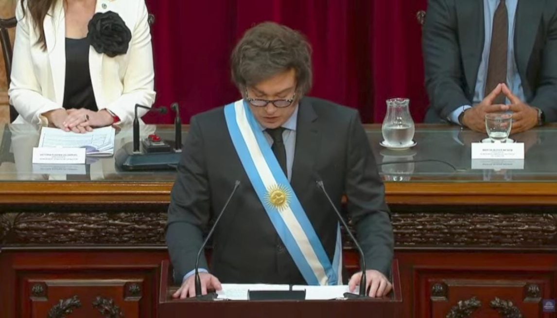 Milei: “Hoy el país es radicalmente distinto a lo que era hace un año”