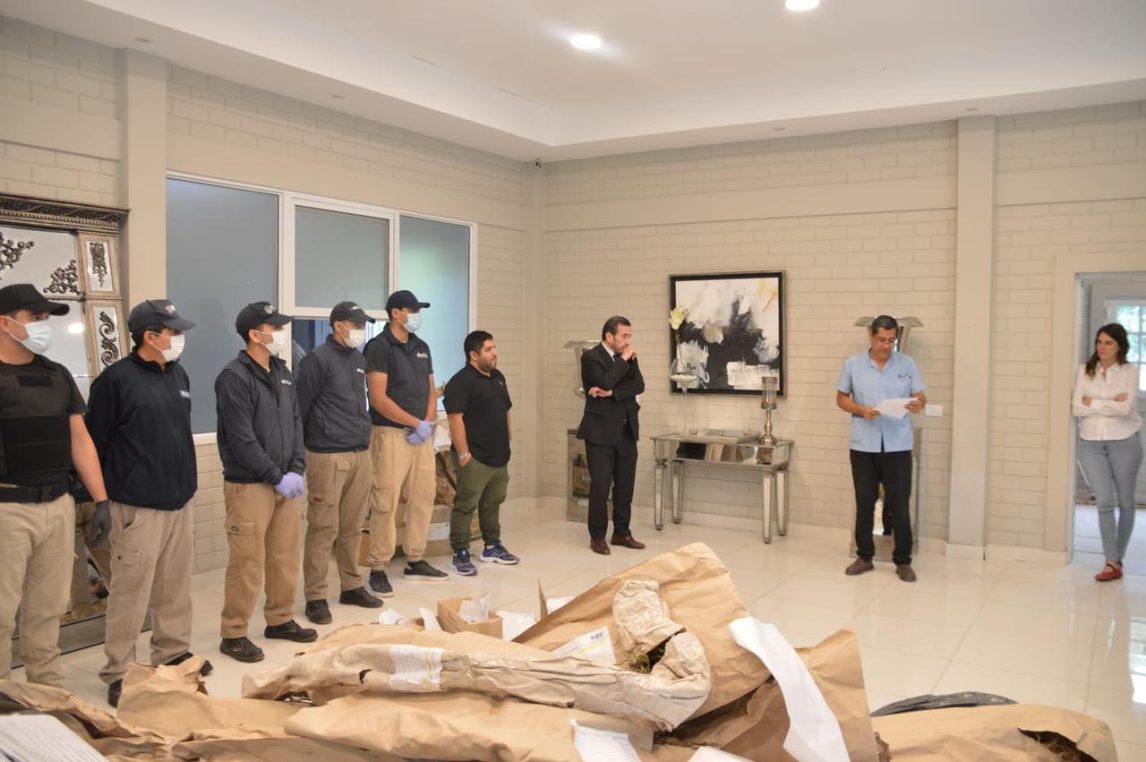 Incineraron la droga secuestrada en más de 300 causas por parte de la Fiscalía